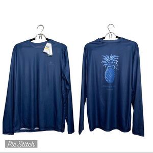 Nwt cubavera causing a stir pineapple long sleeve shirt